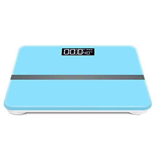 Elektronische Personenwaage, Personenwaage mit gehärtetem Glas Gleichgewicht Griffige Oberfläche Large Size leicht zu lesen LCD Display (Color
