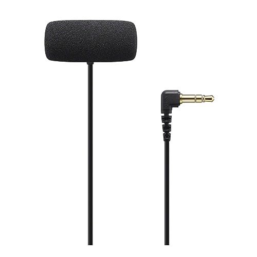 Sony ECMLV1 Compact Stereo Lavalier Microphone Ecmlv1,Black thumb #1