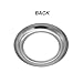 Meerkatt (Pack of 50) 304 Stainless Steel Trim Ring Chrome Bezel for 3/4 Inch Round Surface Mount Button Clearance Bullet LED Side Marker Lights Covers Kit (Light not included) 304-Ring