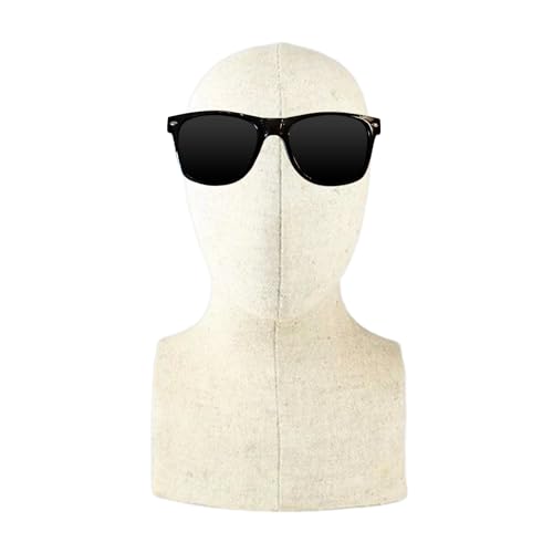 Écharpes et lunettes pour homme bien rangées sur un support de visage - 2