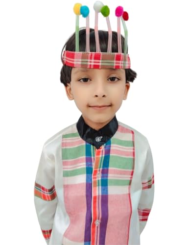 Image of BookMyCostume Manipuri Indian Eastern State Folk Costume - Female 3-4 Years
