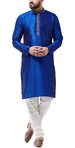 Kurta homme en soie jacquard fini les vêtements de fête inconfortables taille 40