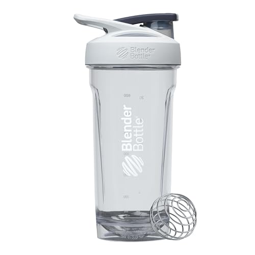 BlenderBottle Sport Tritan Shaker Bottle with Locking Lid, 28-Ounce, Grey