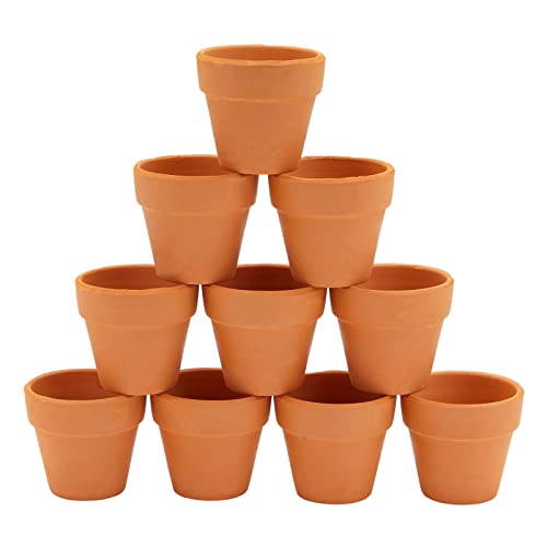 Juvale 10-Pack Small Terracotta Pots With Saucer And Drainage Hole, 2.5 Inch Pots For Plants, Succulents, Flowers, Cactus, Nursery, And Garden, Indoor And Outdoor Use, Diy Crafts #TOP7