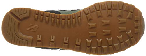 Image of New Balance Men's 574 V2 Sneaker, Camo Green /Team Red, 12.5 M