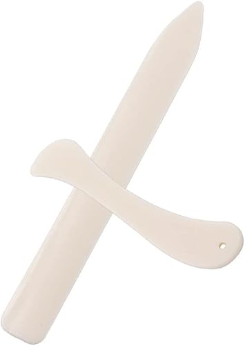 Miniatura 3 de Carpeta de hueso, 2 unidades, papel de hueso, herramienta de tablero de puntuación para hacer tarjetas, encuadernación, papel, manualidades,