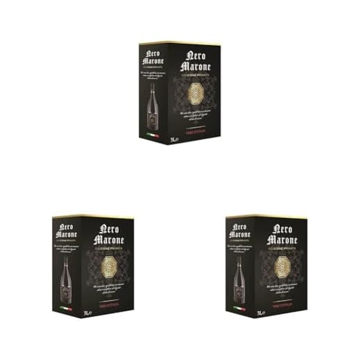 Nero Marone - Rotwein Edizione Privata - Herkunft : Italien - BIB Bag in Box (1 x 3 l) (Packung mit 3)