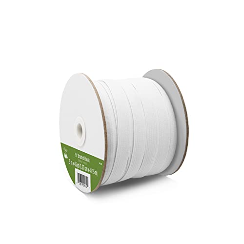 Dritz 1/2\" Braided, White, 45 yd Elastic, 1/2-Inch by 45-Yard - Thumbnail 2