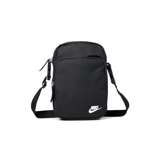 Nike DB0456-010 NK HERITAGE CROSSBODY Sports backpack Unisex Adult BLACK/BLACK/WHITE Taille 1SIZE