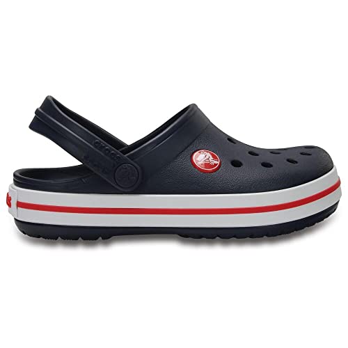 CROCS Crocband Clog K - Navy/Red - C13 , X207006-485-C13, Unisex Adult , Navy/Red , C13