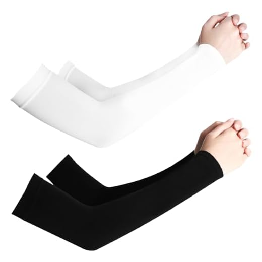 COYUN 2 Paires Manches de Protection Solaire Manches Anti-Coupures Anti-UV en Soie Glacée Compressée