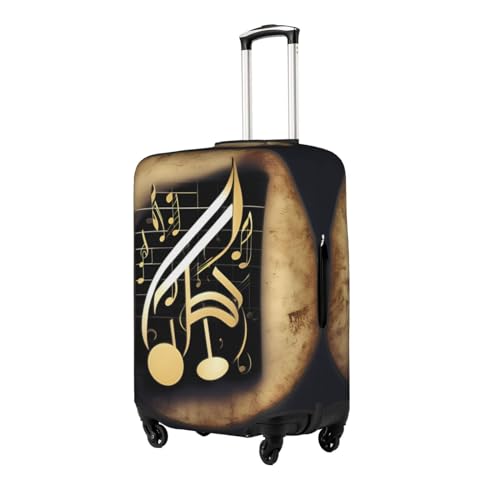 Music 1 Print Personalized Travel Luggage Cover With Zipper, Elastic Luggage Cover,For Daily Use2