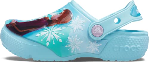 Crocs Unisex Kinder FL Disney Frozen II Clog T Clog, Ice Blue,...