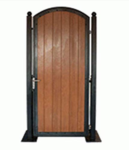 Side gate - modern design metal framed pedestrian gate with composite infill