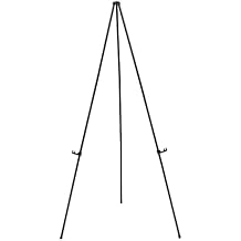 MasterVision Instant Easel, 61.5" High, Black, Steel, Heavy-Duty