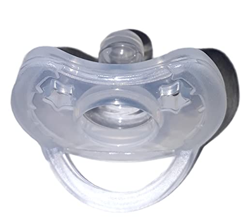 ZKMAGIC Chupeta Premium Soft 100% Silicone Rn Bico Redondo Tam1 (0 A 6 Meses) Marca Sonne Transparen