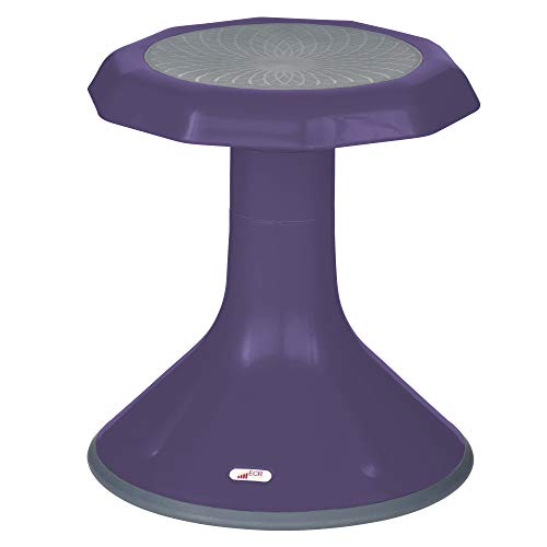 Image of ECR4Kids ACE Active Core Engagement Wobble Stool, 15-Inch Seat Height, Flexible Seating, Eggplant