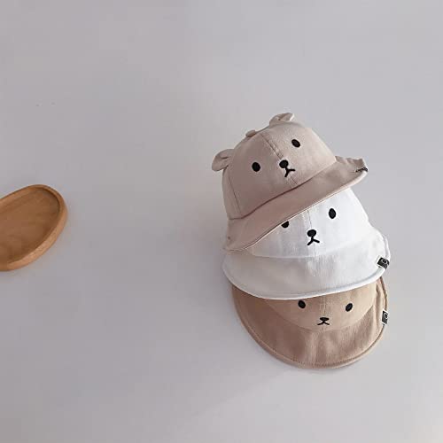 Bucket hat,Cartoon Bear Shape Fisherman Hat Cotton Bucket Hat Spring Outdoor Foldable Fisherman for Toddler4