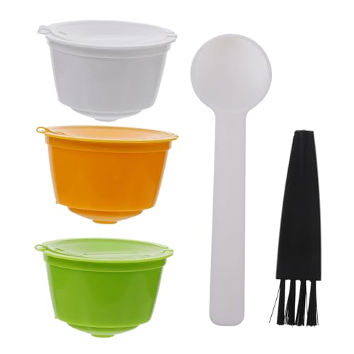 ARTIBETTER 3pcs Reusable Coffee Capsule Filter for Plastic/stainless Steel Easy to Cle