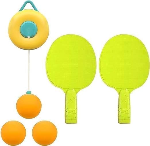 Samip Hanging Table Tennis Self Training Indoor Gaming 2 Racket & 5 Practice Ball Portable - Double Sparring Hanging Toys Parent Child Interaction Indoor Toys for Kids (B0D22RKR5J) Amazon Price History, Amazon Price Tracker
