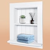 Royxen Recessed Medicine Cabinet 14 x 18 Inch, Medicine Cabinet, Large Medicine Cabinet, 2-Tier