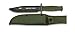 Albainox 32286 Cuchillo Supervivencia Midway Green. H: 18cm Herramienta para Caza, Pesca, Camping, Outdoor, Supervivencia y Bushcraft + Portabotellas de regalo