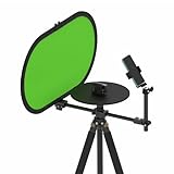 Jectse 360 Photography Turntable, Double Bearing Rotating Platform with 1/4 and 3/8 Thread Ports for Smartphones Cameras Action Cameras