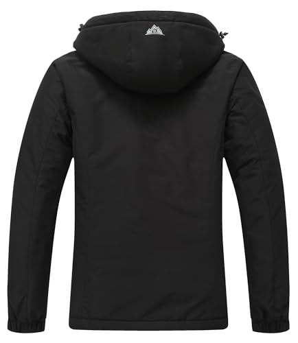 Image of MOERDENG Women's Waterproof Ski Jacket Warm Winter Coat Hooded Snowboarding Jacket Snow Coat