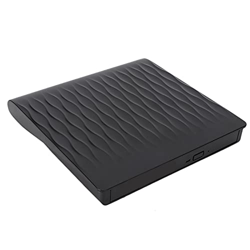 Unidad óptica externa USB 3.0 portátil negra