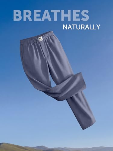 Image of XYXX Ultra-Breathable Solid Cotton Chambray Pyjamas For Men