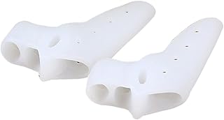 Gogogmee 1 Pair Foot Separator Big Toe Protectortoe Bunion Separator Toe Splint Bunion Toe Hammer Cushions Bunion Toe Spreaders Bunion Cushions Gel White Toe Splitter