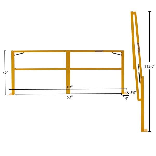 12' Guardian Folding Dock Door Gate
