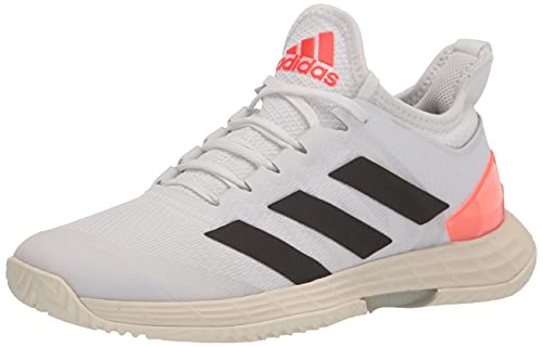 adidas Women's Adizero Ubersonic 4 Tennis Shoe, White/Black/Solar Red, 10