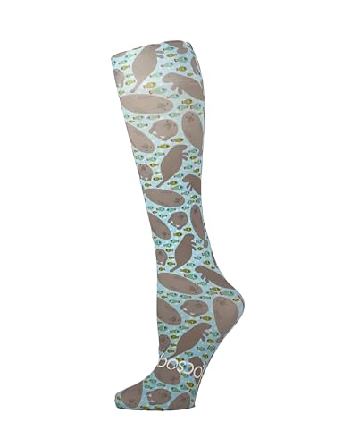 Hocsocx Manatees Socks Performance Liner Moisture-Wicking Protection for Field Hockey, Ice Hockey, and Soccer
