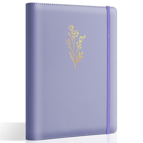 Aesthetic A5 Binder 6 Ring Refillable Notebook Planner Cover Small 0.8 Inch Loose Leaf Binder for Journaling or Collections Refillable Notebook Holder with Pocket