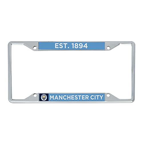 Desert Cactus Manchester City Car Accessories Man City MCFC Football Soccer Metal License Plate Frame and Tag Holder for Front or Rear of Car (Style 2)
