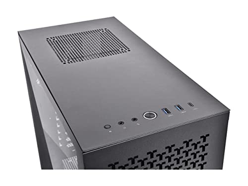 Image of Thermaltake Divider 300 TG Air ATX mid Tower Black Edition Computer Case with 2 pre-Installed 120mm Standard Fans Full-Size mesh Panel 3mm Triangular Tempered Glass Left Side Window CA-1S2-00M1WN-02