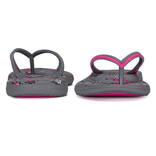 Vovea Flip Flops For Women Non-Slip Bathroom Shower Shoes Cushion Foam Indoor And Outdoor Sandals,Grey Us 8.5 thumb #4