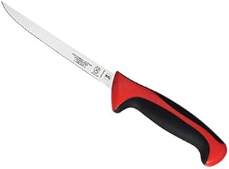 Mercer Culinary Millennia Color Handle Cutlery 6" Narrow Boning Knife Red