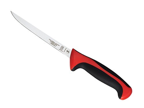 Mercer Culinary Millennia Color Handle Cutlery 6" Narrow Boning Knife Red