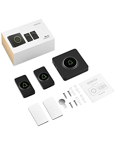 AVANTEK Wireless Doorbell over 1300 Feet Wireless Range, DB-21 Waterproof Door Bell Kit with 2 Buttons, 56 Melodies & 5 Volume Levels