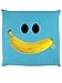 Pop Factory Banana Smile Kissen Himmelblau 40x40cm