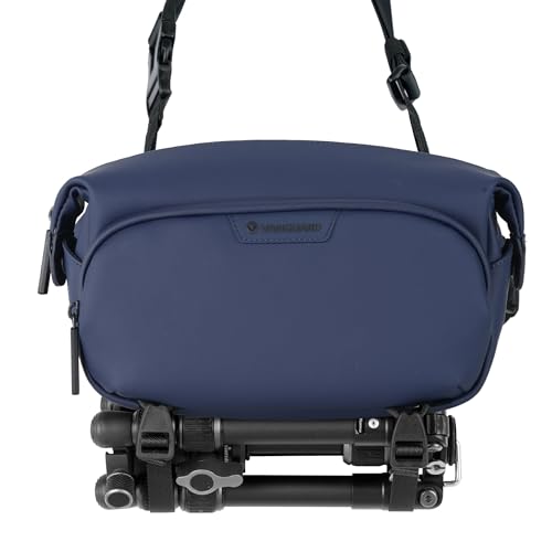 Image of Vanguard VEO Lite W3L Camera & Everyday Waist Pack (Navy) - 3L Capacity, Fits Mirrorless Camera + Accessories, Tripod Strap, Adjustable Wear, Easy-Clean Water-Resistant Design