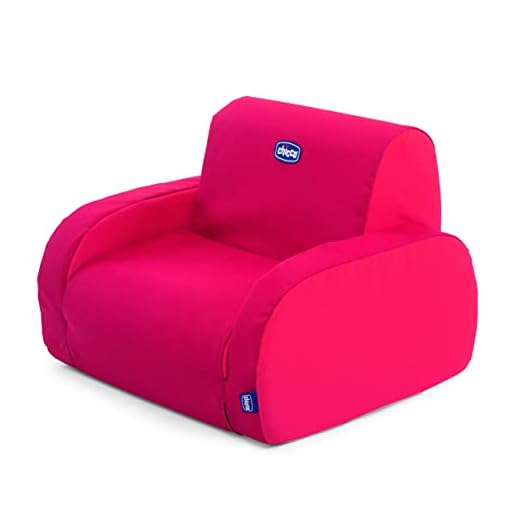 Chicco Twist Poltroncina per Bambini Trasformabile in Chaise Longue e Divanetto, Sedia per Bambini con 3 Configurazioni, Comoda e Leggera, Si Trasforma con 1 Gesto - Per Bambini 12+ Mesi, Rosso