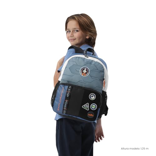 Mochila escolar mediana de 18L TOTTO resistente para proteger libros y material escolar 2