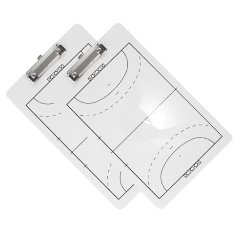 BESPORTBLE 2pcs Handball Board Sports Sporting Clipboard Marking Supply Portable Sport Accessory Match Drawing Board Training Board for Handball Marker Boards White