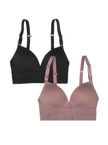 Soutien-gorge push-up sans couture lot de 2 lingerie invisible grand maintien taille XXL