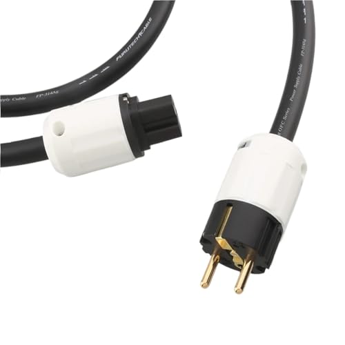 HiFi 314Ag Power Cable line Power Cord with Oyaide P-320E EU Plug AC Cable HiFi Vinshle(EU Version,2m)