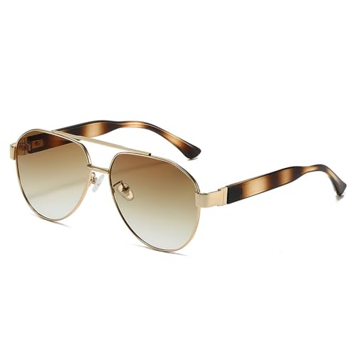Lunettes de soleil rétro double pont femmes - Nuances dégradées anti-UV400