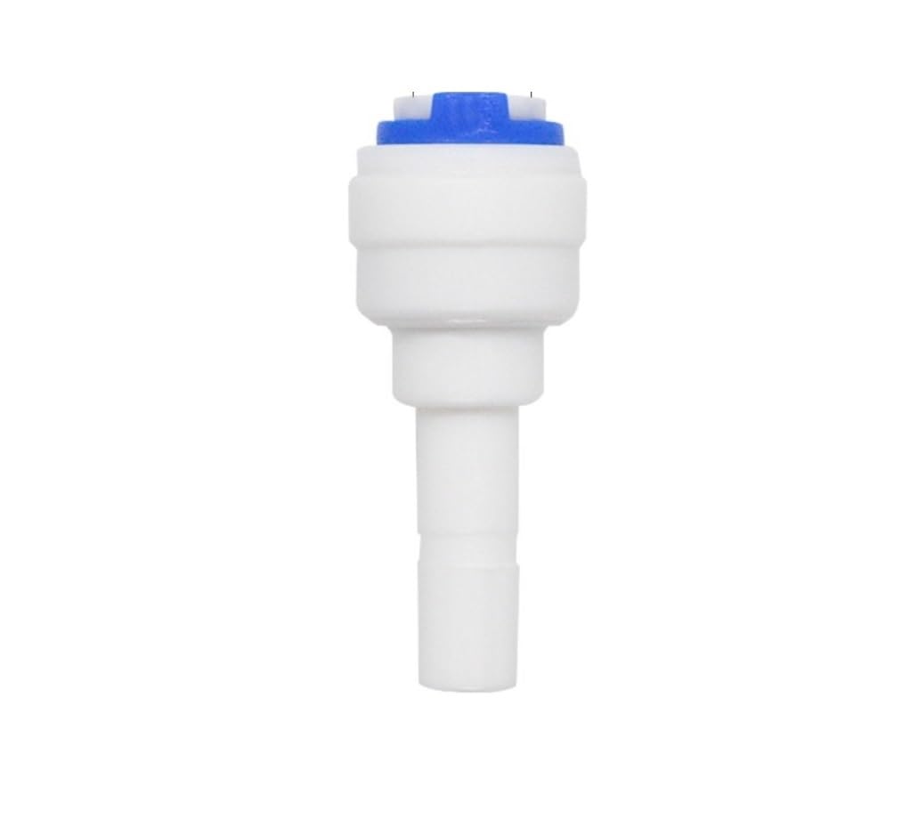 1pc Reverse Osmosis 1/4 3/8 Hose Connection Quick Coupling Stem L Straight Tee RO Water Aquarium Plastic Joint Pipe Fitting(L 3l8-1l4)